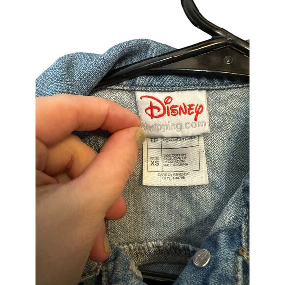 Disney Store Hannah Montana Girls Denim Embroidered Jean Jacket XS Rare - Picture 3 of 7